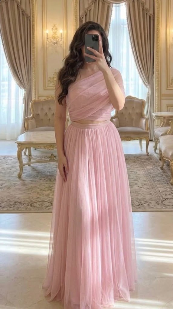 Pinky foulard dress