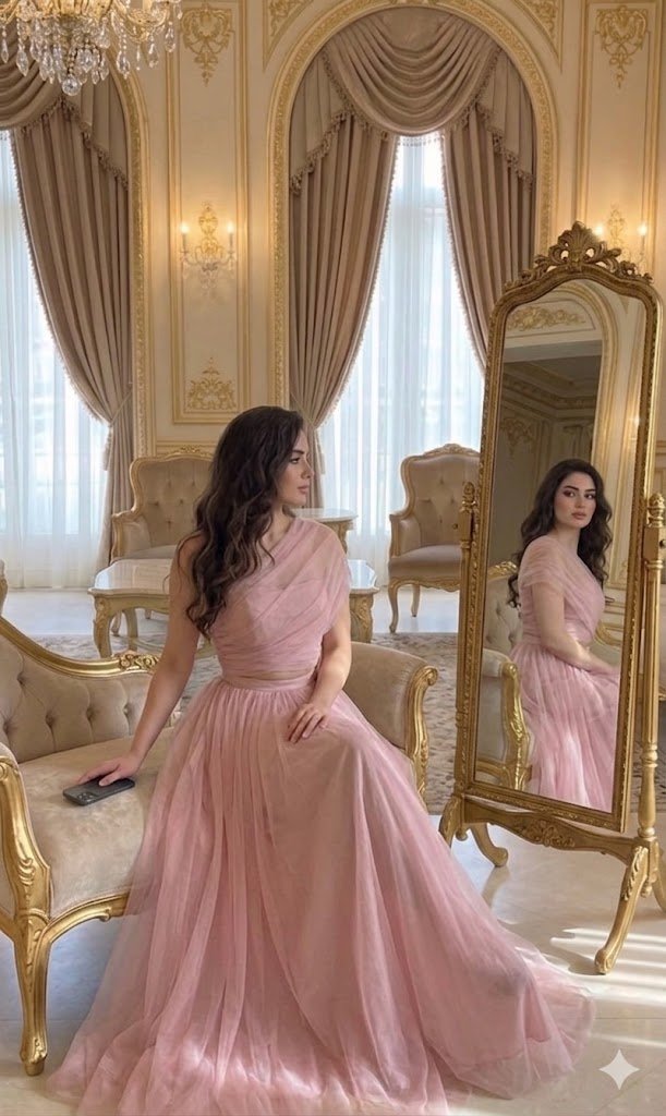 Pinky foulard dress